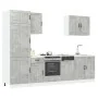 Mueble cocina Kalmar gris hormigón 7 pzas madera contrachapada von , Küchenschränke - Ref: Foro24-3314775, Preis: 566,81 €, R...