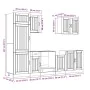 Mueble cocina Kalmar gris hormigón 7 pzas madera contrachapada von , Küchenschränke - Ref: Foro24-3314775, Preis: 566,81 €, R...