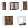 Mueble cocina Kalmar roble ahumado 8 pzas madera contrachapada de , Armarios de cocina - Ref: Foro24-3314806, Precio: 616,99 ...