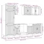 Mueble cocina Kalmar roble ahumado 8 pzas madera contrachapada de , Armarios de cocina - Ref: Foro24-3314806, Precio: 616,99 ...