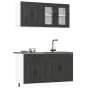 Mueble de cocina Kalmar negra 4 piezas madera contrachapada de , Armarios de cocina - Ref: Foro24-3314852, Precio: 317,64 €, ...