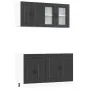 Mueble de cocina Kalmar negra 4 piezas madera contrachapada de , Armarios de cocina - Ref: Foro24-3314852, Precio: 317,64 €, ...
