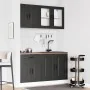 Mueble de cocina Kalmar negra 4 piezas madera contrachapada de , Armarios de cocina - Ref: Foro24-3314852, Precio: 317,64 €, ...