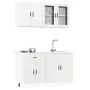 Mueble cocina Kalmar blanco de alto brillo 4 pzas by , Kitchen cabinets - Ref: Foro24-3314873, Price: 312,88 €, Discount: %