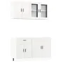 Mueble cocina Kalmar blanco de alto brillo 4 pzas by , Kitchen cabinets - Ref: Foro24-3314873, Price: 312,88 €, Discount: %