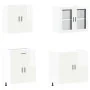 Mueble cocina Kalmar blanco de alto brillo 4 pzas by , Kitchen cabinets - Ref: Foro24-3314873, Price: 312,88 €, Discount: %