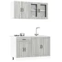 Mueble cocina Kalmar sonoma gris 4 pzas madera contrachapada von , Küchenschränke - Ref: Foro24-3314867, Preis: 296,81 €, Rab...