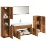 Juego de muebles de baño 5 piezas madera ingeniería envejecida de , Muebles de baño - Ref: Foro24-3328597, Precio: 352,27 €, ...