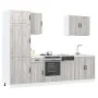 Mueble cocina Kalmar sonoma gris 7 pzas madera contrachapada by , Kitchen cabinets - Ref: Foro24-3314777, Price: 577,13 €, Di...