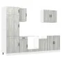 Mueble cocina Kalmar sonoma gris 7 pzas madera contrachapada by , Kitchen cabinets - Ref: Foro24-3314777, Price: 577,13 €, Di...
