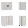 Mueble cocina Kalmar sonoma gris 7 pzas madera contrachapada by , Kitchen cabinets - Ref: Foro24-3314777, Price: 577,13 €, Di...
