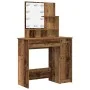 Juego de tocador con LED madera contrachapada madera vieja de , Tocadores para dormitorios - Ref: Foro24-3329185, Precio: 134...