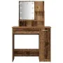 Juego de tocador con LED madera contrachapada madera vieja de , Tocadores para dormitorios - Ref: Foro24-3329185, Precio: 134...