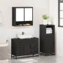 Juego de muebles de baño 3 pzas madera contrachapada negro by , Bathroom furniture - Ref: Foro24-3300990, Price: 269,43 €, Di...