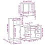Juego de muebles de baño 3 pzas madera contrachapada negro by , Bathroom furniture - Ref: Foro24-3300990, Price: 269,43 €, Di...