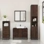 Set de muebles baño 3 pzas madera contrachapada roble marrón by , Bathroom furniture - Ref: Foro24-3301024, Price: 268,97 €, ...