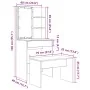Juego de tocador con LED madera contrachapada madera vieja by , Bedroom Dressers - Ref: Foro24-3329187, Price: 123,09 €, Disc...