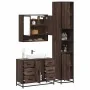 Set de muebles baño 3 pzas madera contrachapada roble marrón by , Bathroom furniture - Ref: Foro24-3301114, Price: 311,60 €, ...