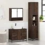 Set de muebles baño 3 pzas madera contrachapada roble marrón by , Bathroom furniture - Ref: Foro24-3301114, Price: 311,60 €, ...
