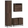 Set de muebles baño 3 pzas madera contrachapada roble marrón by , Bathroom furniture - Ref: Foro24-3301114, Price: 311,60 €, ...