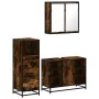 Set de muebles baño 3 pzas madera contrachapada roble ahumado von , Badezimmermöbel - Ref: Foro24-3301032, Preis: 235,84 €, R...