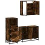 Set de muebles baño 3 pzas madera contrachapada roble ahumado von , Badezimmermöbel - Ref: Foro24-3301032, Preis: 235,84 €, R...