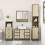 Set de muebles de baño 3 pzas madera contrachapada roble Sonoma von , Badezimmermöbel - Ref: Foro24-3301051, Preis: 261,41 €,...