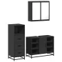 Juego de muebles de baño 3 pzas madera contrachapada negro von , Badezimmermöbel - Ref: Foro24-3301030, Preis: 244,20 €, Raba...