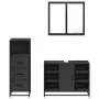 Juego de muebles de baño 3 pzas madera contrachapada negro von , Badezimmermöbel - Ref: Foro24-3301030, Preis: 244,20 €, Raba...