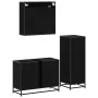 Juego de muebles de baño 3 pzas madera contrachapada negro von , Badezimmermöbel - Ref: Foro24-3301030, Preis: 244,20 €, Raba...