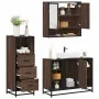 Set de muebles baño 3 pzas madera contrachapada roble marrón by , Bathroom furniture - Ref: Foro24-3301064, Price: 239,37 €, ...