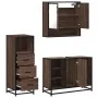 Set de muebles baño 3 pzas madera contrachapada roble marrón by , Bathroom furniture - Ref: Foro24-3301064, Price: 239,37 €, ...