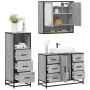 Set de muebles de baño 3 pzas madera contrachapada gris sonoma de , Muebles de baño - Ref: Foro24-3301053, Precio: 289,99 €, ...