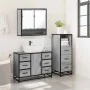 Set de muebles de baño 3 pzas madera contrachapada gris sonoma de , Muebles de baño - Ref: Foro24-3301053, Precio: 289,99 €, ...