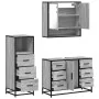 Set de muebles de baño 3 pzas madera contrachapada gris sonoma de , Muebles de baño - Ref: Foro24-3301053, Precio: 289,99 €, ...