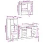 Set de muebles de baño 3 pzas madera contrachapada gris sonoma de , Muebles de baño - Ref: Foro24-3301053, Precio: 289,99 €, ...