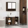 Set de muebles baño 2 pzas madera contrachapada marrón roble by , Bathroom furniture - Ref: Foro24-3300944, Price: 151,13 €, ...