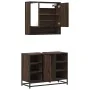 Set de muebles baño 2 pzas madera contrachapada marrón roble by , Bathroom furniture - Ref: Foro24-3300944, Price: 151,13 €, ...