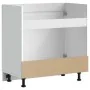 Mueble bajo fregadero Lucca madera contrachapada blanca by , Kitchen cabinets - Ref: Foro24-853687, Price: 77,75 €, Discount: %
