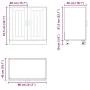 Mueble bajo fregadero Lucca madera contrachapada blanca by , Kitchen cabinets - Ref: Foro24-853687, Price: 77,75 €, Discount: %