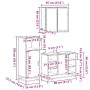 Set de muebles de baño 3 pzas madera contrachapada gris sonoma von , Badezimmermöbel - Ref: Foro24-3300973, Preis: 225,11 €, ...