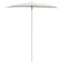 Semicircular garden umbrella with pole 300x150 cm sand by vidaXL, Umbrellas - Ref: Foro24-315559, Price: 24,20 €, Discount: %