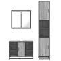 Set de muebles de baño 3 pzas madera contrachapada gris sonoma von , Badezimmermöbel - Ref: Foro24-3301093, Preis: 294,47 €, ...