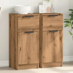 Aparadores 2 uds madera ingeniería roble artisian 30x30x70 cm von , Sideboards - Ref: Foro24-856954, Preis: 94,69 €, Rabatt: %
