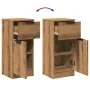 Aparadores 2 uds madera ingeniería roble artisian 30x30x70 cm de , Aparadores - Ref: Foro24-856954, Precio: 94,69 €, Descuent...