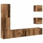 Conjunto de mueble de TV 5 piezas montado la pared madera vieja by , TV Furniture - Ref: Foro24-3329201, Price: 180,56 €, Dis...