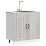 Panel para lavavajillas Lucca madera contrachapada sonoma gris by , Kitchen cabinets - Ref: Foro24-853693, Price: 79,59 €, Di...