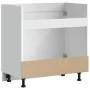 Panel para lavavajillas Lucca madera contrachapada sonoma gris by , Kitchen cabinets - Ref: Foro24-853693, Price: 79,59 €, Di...