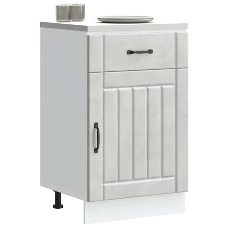 Mueble bajo de cocina Lucca madera contrachapada gris cemento von , Küchenschränke - Ref: Foro24-853721, Preis: 86,84 €, Raba...