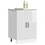Mueble bajo para fregadero Lucca blanco brillante von , Küchenschränke - Ref: Foro24-853679, Preis: 90,36 €, Rabatt: %